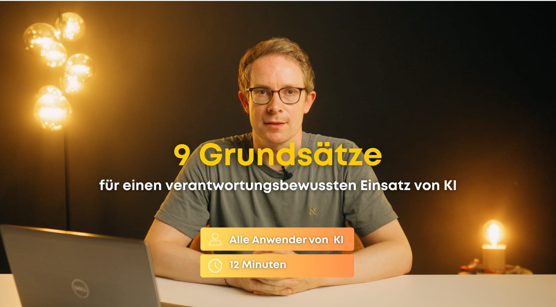 Schulung Thumbnail 9 Grundsätze des KI-Einsatzes