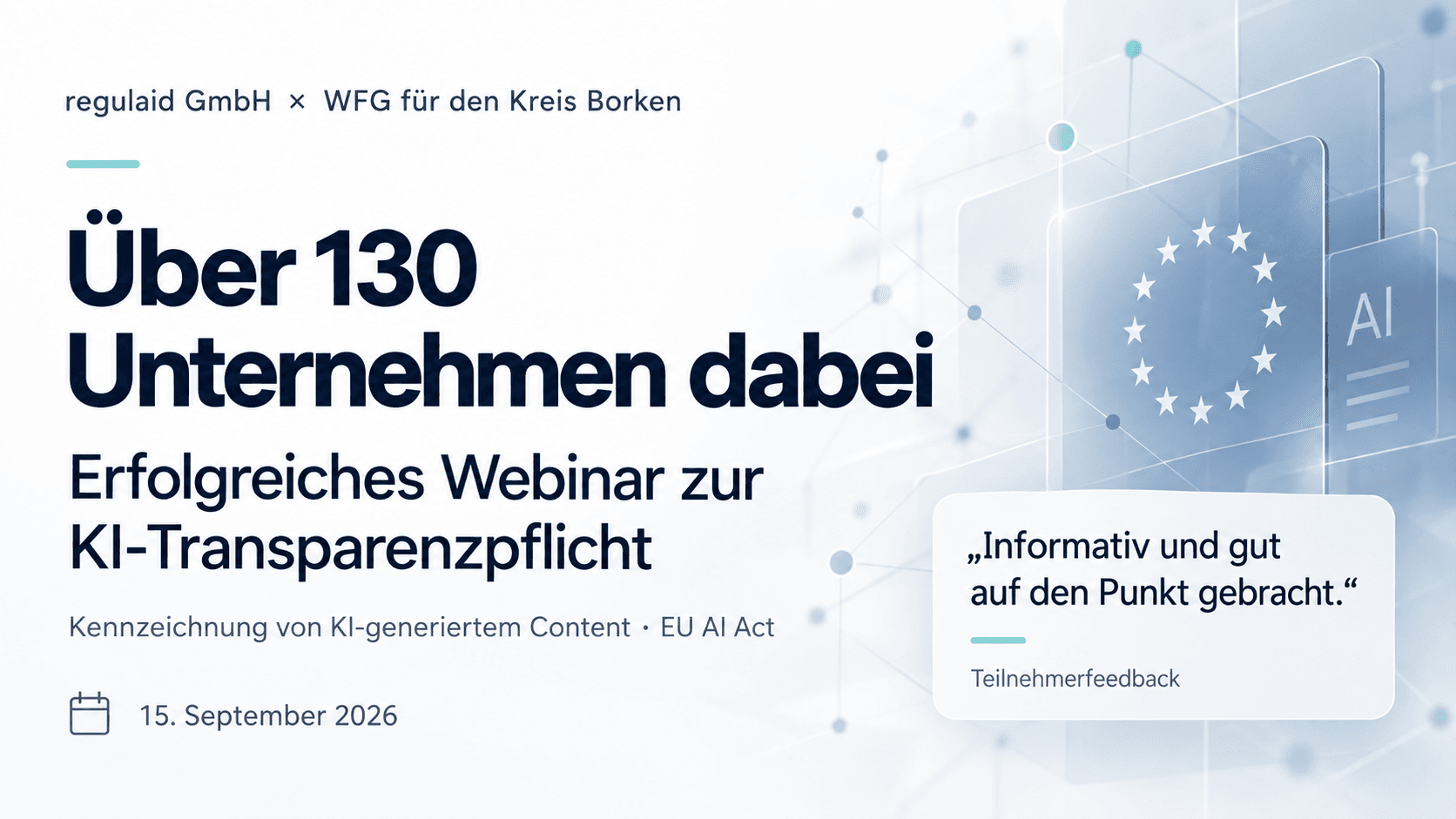 Über 130 Unternehmen beim KI-Webinar